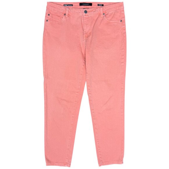 EUC Women's LIVERPOOL Penny Ankle Skinny Jean in Mineral Red | Size 12/31 - Picture 5 of 11